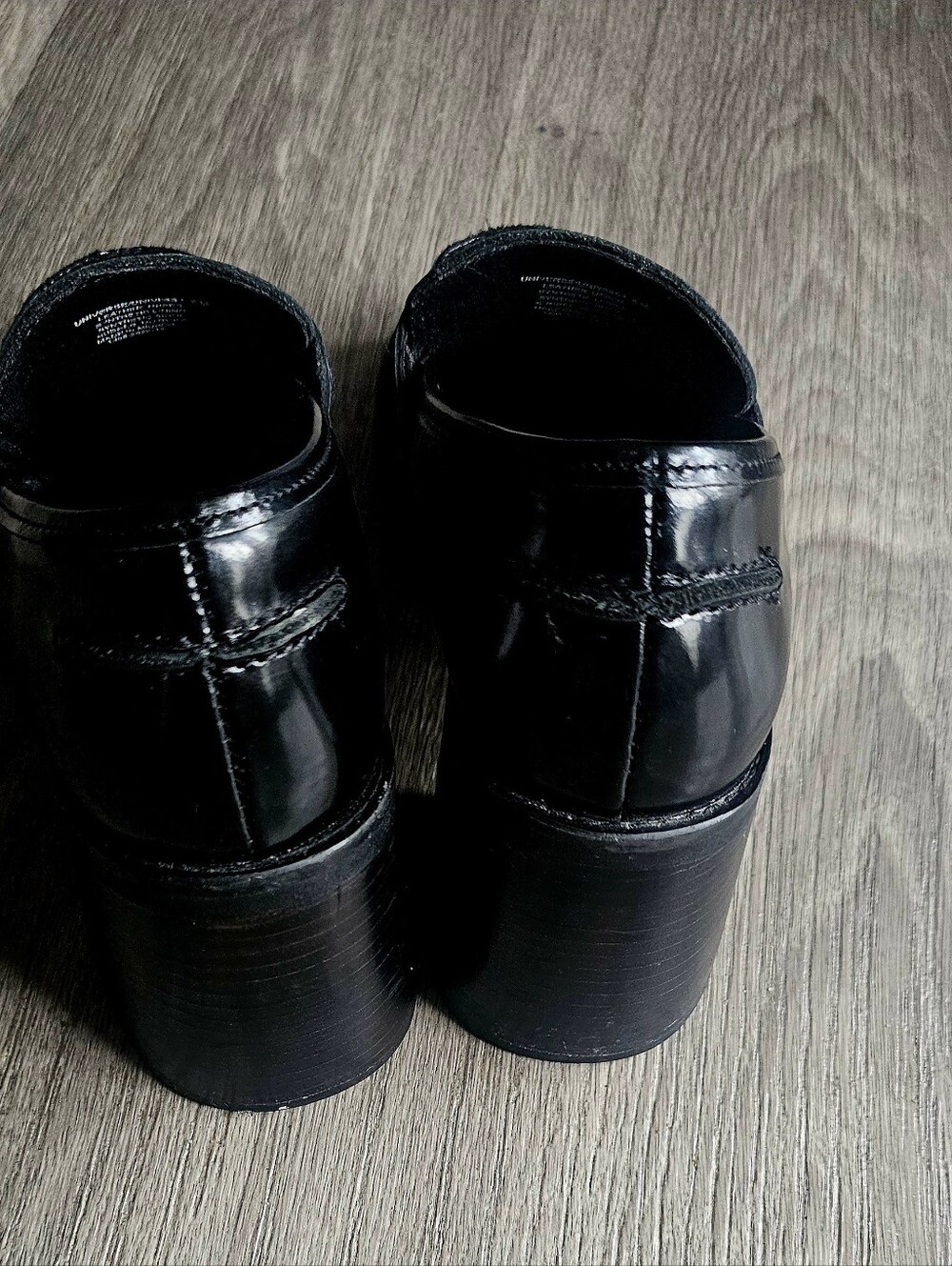Steve Madden Black Patent Leather Penny Loafers - Picture 4 of 5